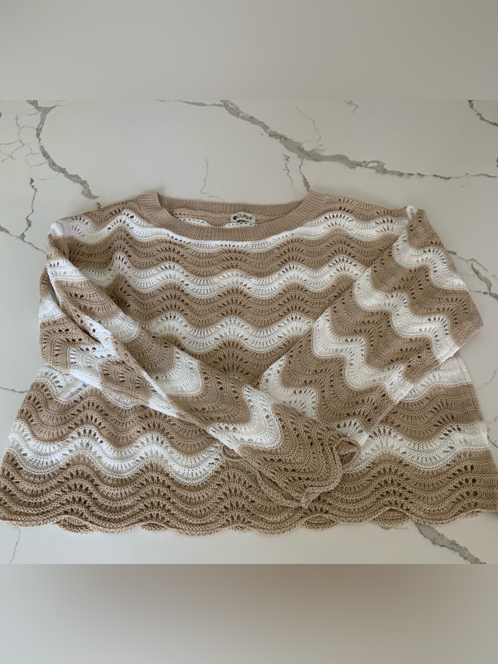 Cupshe Coral Garden Striped Shorts & Castaway Cutie Striped Cover-Up Top - Picture 2 of 6
